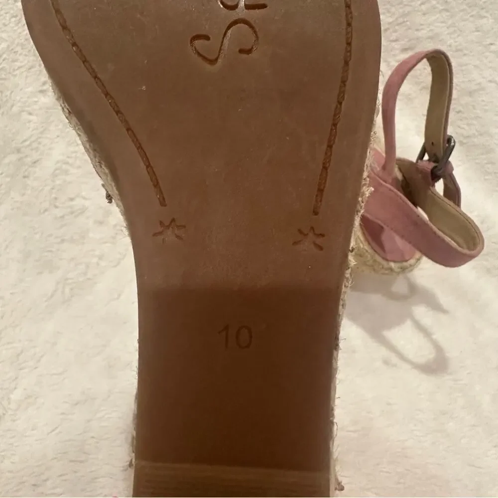 Splendid Pink Espadrille Sandals sz 10 Wedge Heels Sandal Fairfax Espadrilles